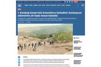 Edilli kəndində aşkarlanan kütləvi məzarlıq Türkiyə mediasında geniş işıqlandırıldı