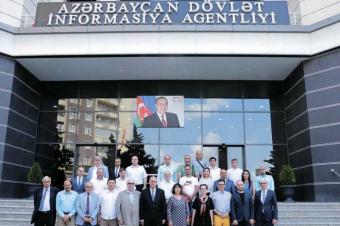 Beynəlxalq Media Forumun xarici ölkələrdən gələn iştirakçıları AZƏRTAC-da olublar