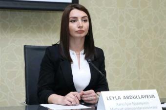 Leyla Abdullayeva: Ermənistan Azərbaycanı əsassız şəkildə ittiham etməkdənsə, günahlarını etiraf etsin