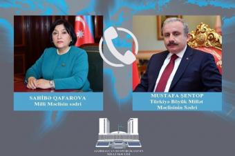 Azərbaycan və Türkiyə parlamentlərinin sədrləri arasında telefon danışığı olub