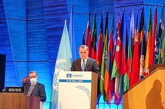 Xarici işlər naziri Ceyhun Bayramov UNESCO-nun Baş Konfransının 41-ci sessiyasının ümumi siyasət debatında çıxış edib