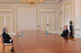 Prezident İlham Əliyev Ukraynanın sabiq Prezidenti Viktor Yuşşenkonu qəbul edib
