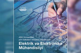 ADA Universiteti Elektrik və Elektronika Mühəndisliyi ixtisası üzrə bakalavr proqramı təqdim edir